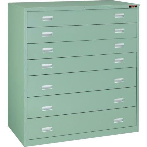【SALE価格】TRUSCO スリーロックワイドキャビネット 1200X650XH1300 7段 (...