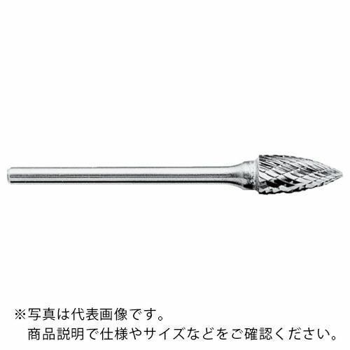 スーパー スーパー超硬バー ロー付タイプ ポイント型(シングルカット)刃径:6.3mm 刃長:12....