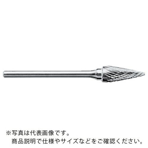 スーパー スーパー超硬バー ロー付 円錐型(シングルカット)角度:22° 刃径:6.3mm 刃長:1...