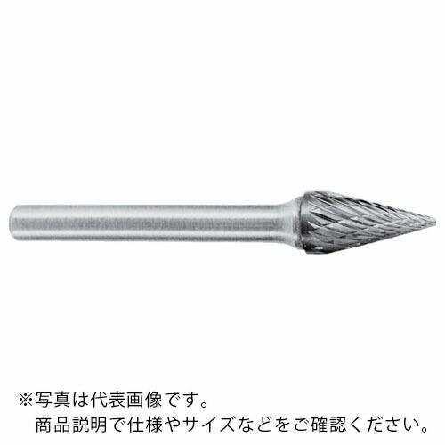 スーパー スーパー超硬バー シャンク径6mm(円錐型)シングルカット 刃径:6.0 刃長:19 ( ...