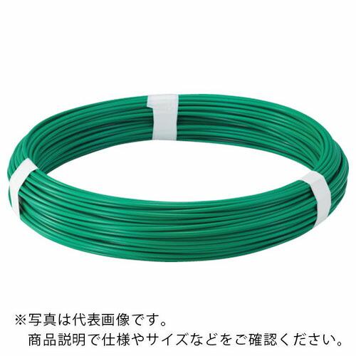 TRUSCO カラー針金 ビニール被覆タイプ グリーン #14 線径2.0mm 1kg ( TCW-...