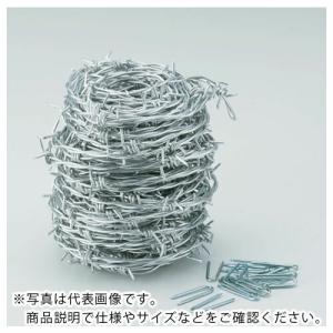TRUSCO 有刺鉄線 溶融亜鉛メッキ 1.6mmX100m ( TUW-16-100 ) トラスコ中山(株)｜orangetool