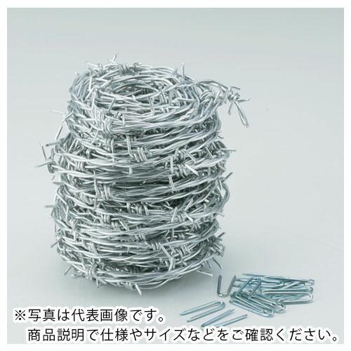 TRUSCO 有刺鉄線 溶融亜鉛メッキ 1.6mmX100m ( TUW-16-100 ) トラスコ...