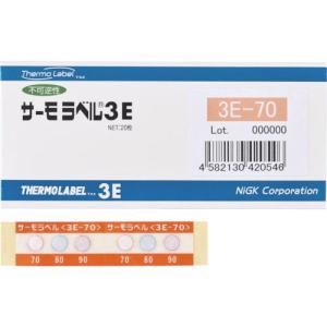 日油技研 サーモラベル3点表示屋外対応型 不可逆性 50度(1箱20枚入) ( 3E-50 (50-60-70ド) ) 日油技研工業(株)｜orangetool