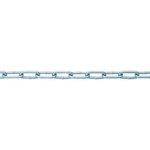 ニッサチェイン 鉄ユニクロ溶接リンクチェイン 3mm×30m ( IW2030 ) (株)ニッサチェ...