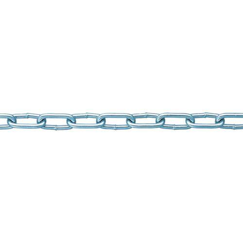ニッサチェイン 鉄ユニクロ溶接リンクチェイン 4mm×30m ( IW2040 ) (株)ニッサチェ...