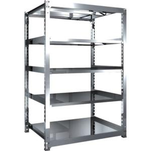 【SALE価格】TRUSCO ステンレス製中量ボルトレス棚 SM3型 W1200×D921×H1800 5段 単体 ( SM3-6495 ) トラスコ中山(株)｜orangetool