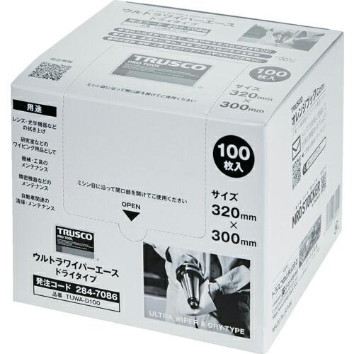 【SALE価格】TRUSCO ウルトラワイパーエース ドライタイプ 100枚入 ( TUWA-D10...