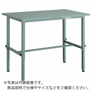 【SALE価格】TRUSCO 軽荷重作業台高さ調節式(150kg)AEM型 900X750XH650~950 基本タイプ グリーン色 ( SAEM-0975 (スチールテンバン) ) トラスコ中山(株)｜orangetool