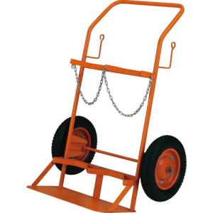 TRUSCO ボンベ台車 標準型 酸素・アセチレンボンベ二本積用 ( HT-66N ) トラスコ中山(株)｜orangetool
