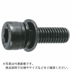 【SALE価格】TRUSCO 座金組込六角穴付ボルト I=3 三価黒 M4×15 10本入 (ばね座金+ISOワッシャー付き) ( B877-0415 (M4X15 10イリ) ) トラスコ中山(株)｜orangetool