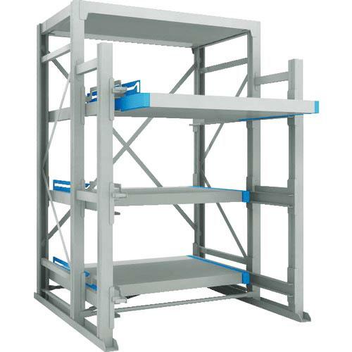 【SALE価格】TRUSCO フルスライダーラック スライド3段 スチール板付 単体 ( NSFP-...