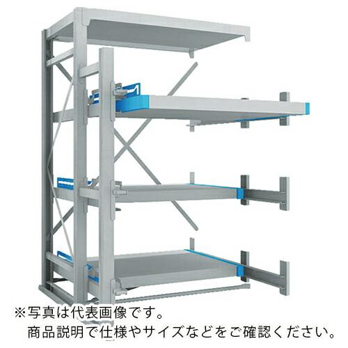 【SALE価格】TRUSCO フルスライダーラック スライド3段 スチール板付 連結 ( NSFP-...