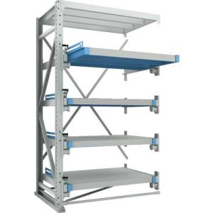 【SALE価格】TRUSCO スライダーラック スライド4段 スチール板付 連結 ( NSHP-24-4R (ストローク500MM) ) トラスコ中山(株)｜orangetool