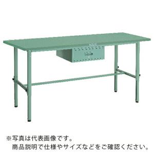 TRUSCO 軽荷重作業台高さ調節式(150kg)AEM型 1800X600XH650~950 1段引出付 グリーン色 ( SAEM-1860F1 ) トラスコ中山(株) (メーカー取寄)｜orangetool