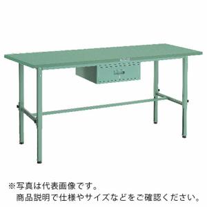 【SALE価格】TRUSCO 軽荷重作業台高さ調節式(150kg)AEM型 1800X900XH650~950 1段引出付 グリーン色 ( SAEM-1809F1 ) トラスコ中山(株)｜orangetool
