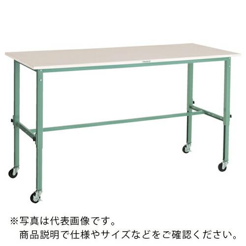 TRUSCO 軽荷重作業台高さ調節式(80kg)AEM型 1800X600XH718~1018 φ7...