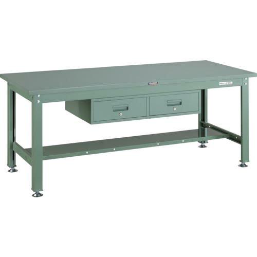 【SALE価格】TRUSCO 中荷重作業台(1200kg)HW型 1800X750XH740 2列引...
