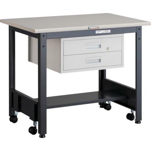 【SALE価格】TRUSCO 中荷重作業台(500kg)CFW型 900X600XH740 2段引出...