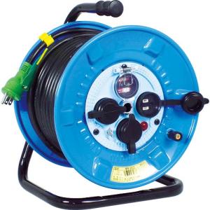 【SALE価格】NICHIDO 電工ドラム 屋外型 アース付 過負荷漏電保護兼用ブレーカ付 30m ( NPW-EK33 ) 日動工業(株)｜orangetool