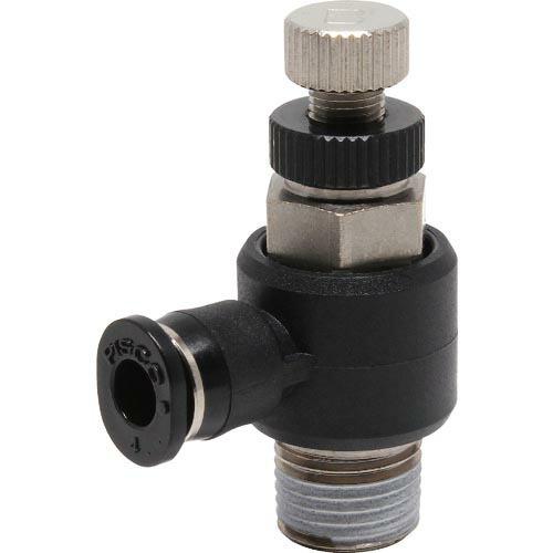 PISCO スピードコントローラ エルボ メーターイン制御チューブ4ネジR1/8 ( JSC4-01...