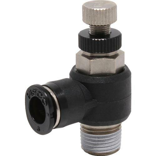 PISCO スピードコントローラ エルボ メーターイン制御チューブ6ネジR1/8 ( JSC6-01...