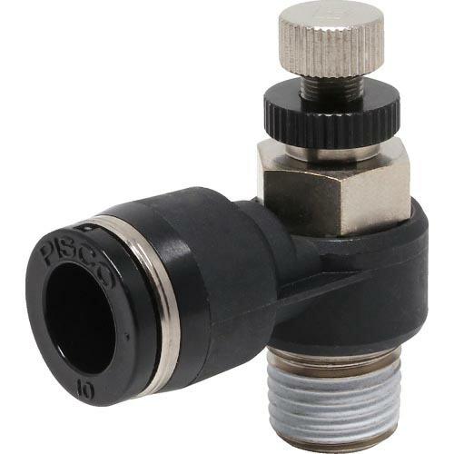 PISCO スピードコントローラ エルボ メーターイン制御チューブ10ネジR1/4 ( JSC10-...