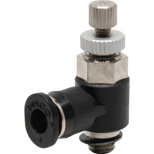 PISCO スピードコントローラ エルボ メーターアウト制御チューブ4ネジM5X08 ( JSC4-...