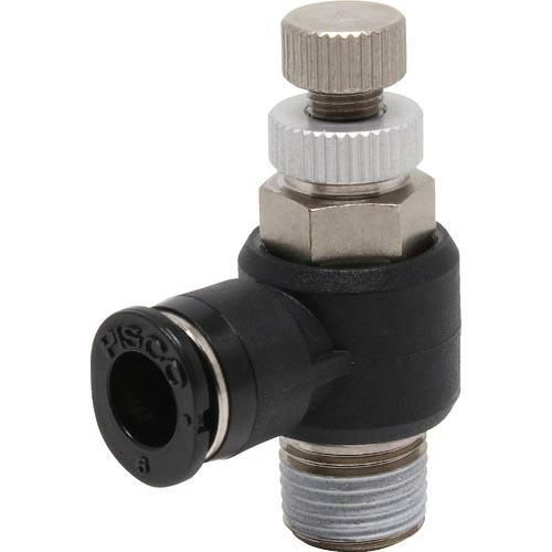 PISCO スピードコントローラ エルボ メーターアウト制御チューブ6ネジR1/8 ( JSC6-0...