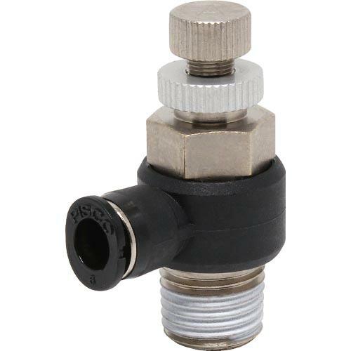 PISCO スピードコントローラ エルボ メーターアウト制御チューブ6ネジR1/4 ( JSC6-0...