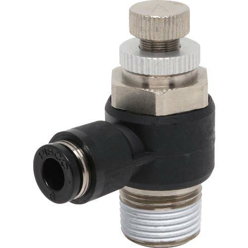 PISCO スピードコントローラ エルボ メーターアウト制御チューブ6ネジR3/8 ( JSC6-0...