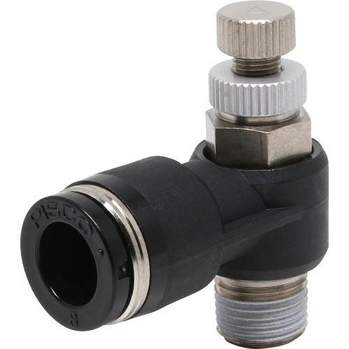 PISCO スピードコントローラ エルボ メーターアウト制御チューブ8ネジR1/8 ( JSC8-0...