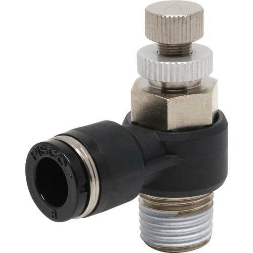 PISCO スピードコントローラ エルボ メーターアウト制御チューブ8ネジR1/4 ( JSC8-0...