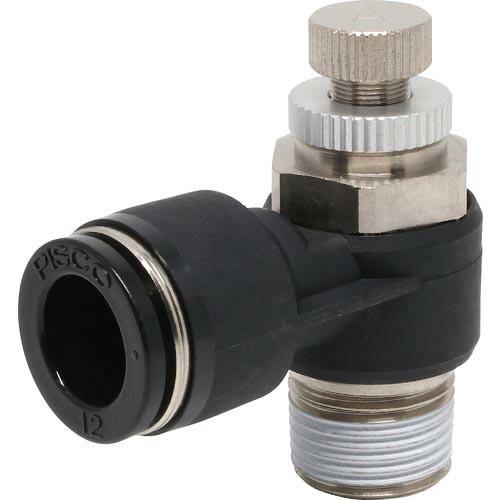 PISCO スピードコントローラ エルボ メーターアウト制御チューブ12ネジR3/8 ( JSC12...