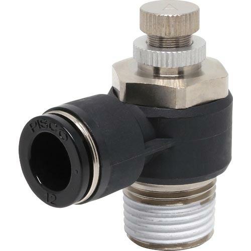 PISCO スピードコントローラ エルボ メーターアウト制御チューブ12ネジR1/2 ( JSC12...