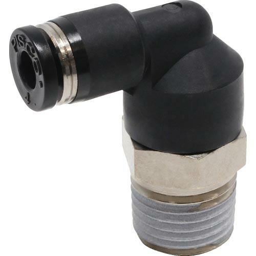 PISCO チューブフィッティング エルボ 適合外径4mm 接続口径R1/4 ( PL4-02 )