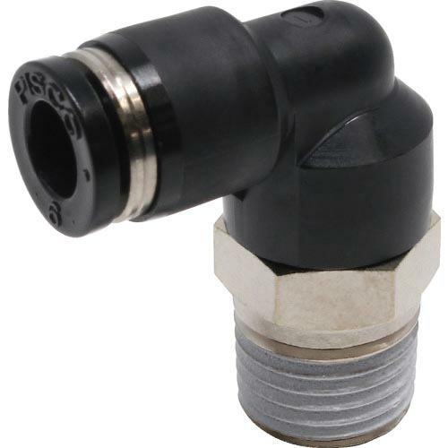 PISCO チューブフィッティング エルボ 適合外径6mm 接続口径R1/4 ( PL6-02 )