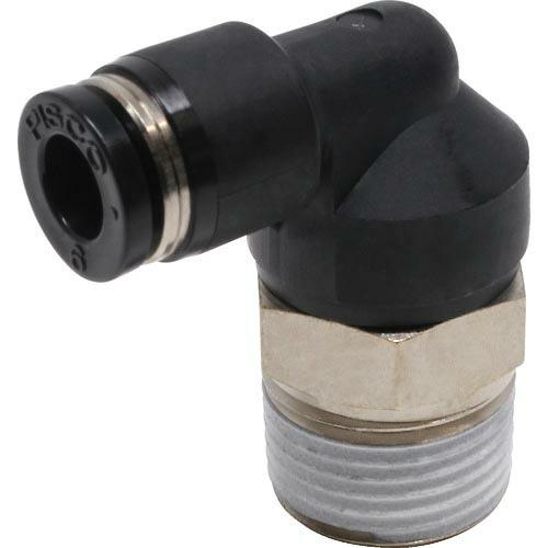 PISCO チューブフィッティング エルボ 適合外径6mm 接続口径R3/8 ( PL6-03 )