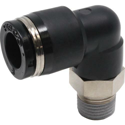PISCO チューブフィッティング エルボ 適合外径8mm 接続口径R1/8 ( PL8-01 )