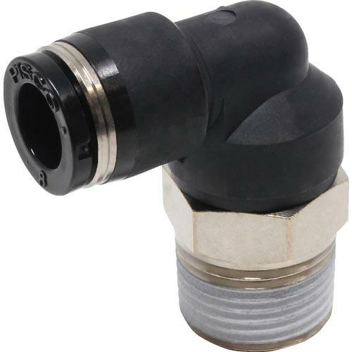 PISCO チューブフィッティング エルボ 適合外径8mm 接続口径R3/8 ( PL8-03 )