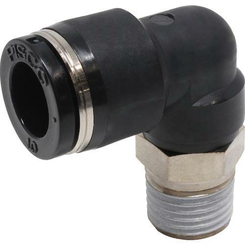 PISCO チューブフィッティング エルボ 適合外径10mm 接続口径R1/4 ( PL10-02 ...