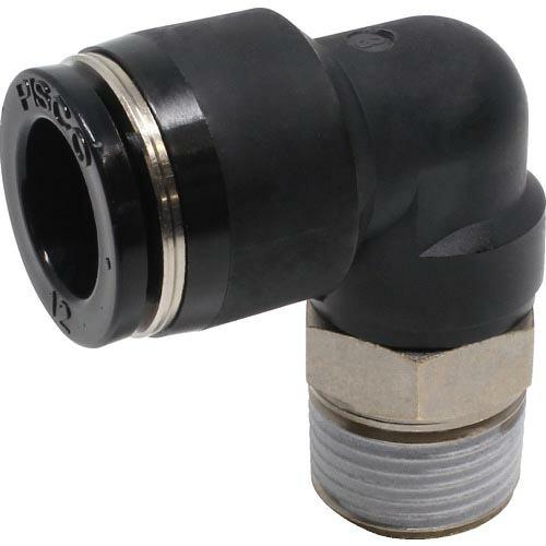 PISCO チューブフィッティング エルボ 適合外径12mm 接続口径R3/8 ( PL12-03 ...