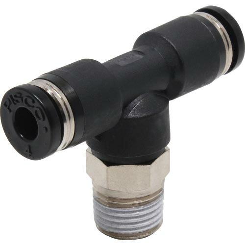 PISCO チューブフィッティング ティー 適合外径4×4mm 接続口径R1/8 ( PB4-01 ...