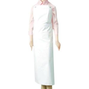 【SALE価格】okamoto ニュータッチエプロン 胸付 ホワイト 着丈115cm ( 780M ) オカモト(株)食品衛生用品課｜orangetool