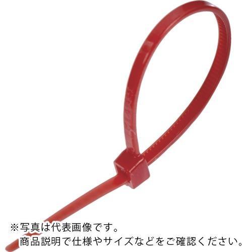【SALE価格】TRUSCO カラーケーブルタイ 赤 幅3.6X150mm最大結束Φ36標準型 ( ...