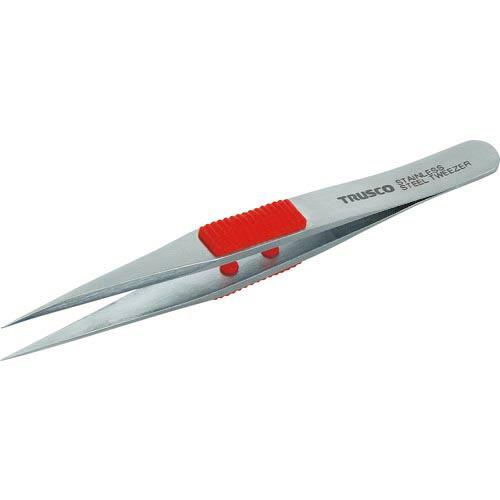 【SALE価格】TRUSCO ラバーグリップ付ステンレスピンセット 120mm 強力型 ( TSP-...