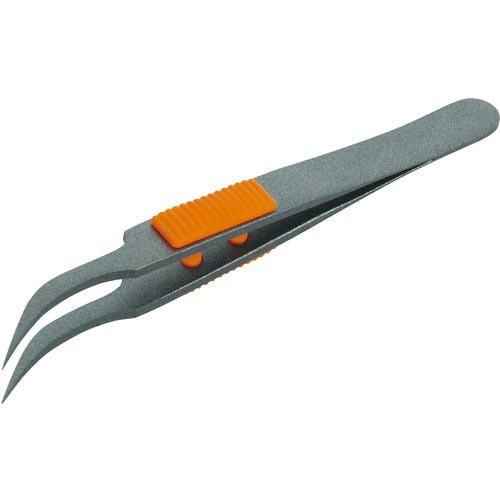 【SALE価格】TRUSCO ラバーグリップ付ピンセット 非粘着タイプ 115mm 先細鷲型 ( T...