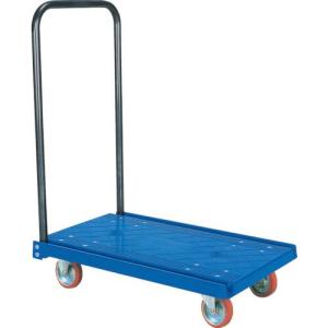 アイケー 樹脂製ミニ台車 Pミニ 折り畳みハンドルタイプ スタンダードキャスター仕様 均等荷重100kg ( P-MINI )｜orangetool