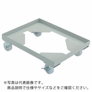 TRUSCO 箱台車 内寸580X400 ナイロン車 自在ストッパー付X2 ( B-4BS ) トラスコ中山(株)｜orangetool