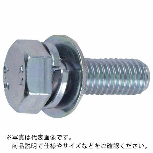 【SALE価格】TRUSCO 座金組込六角ボルト トリーマ 三価白 サイズM10×20 6本入 ( ...